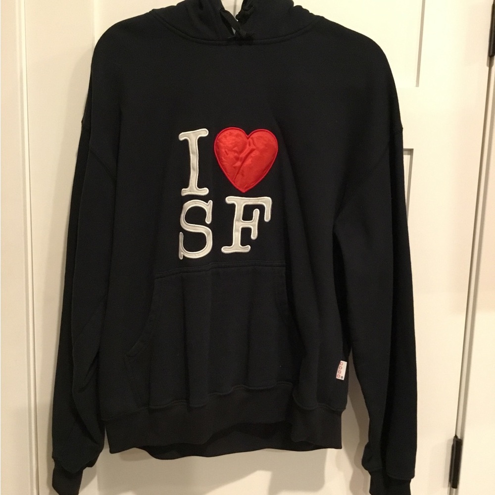 Black 'I Love SF' Hoodie